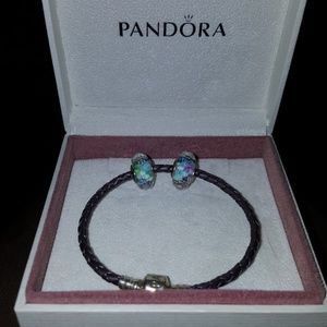 Pandora sea glass murano charms
